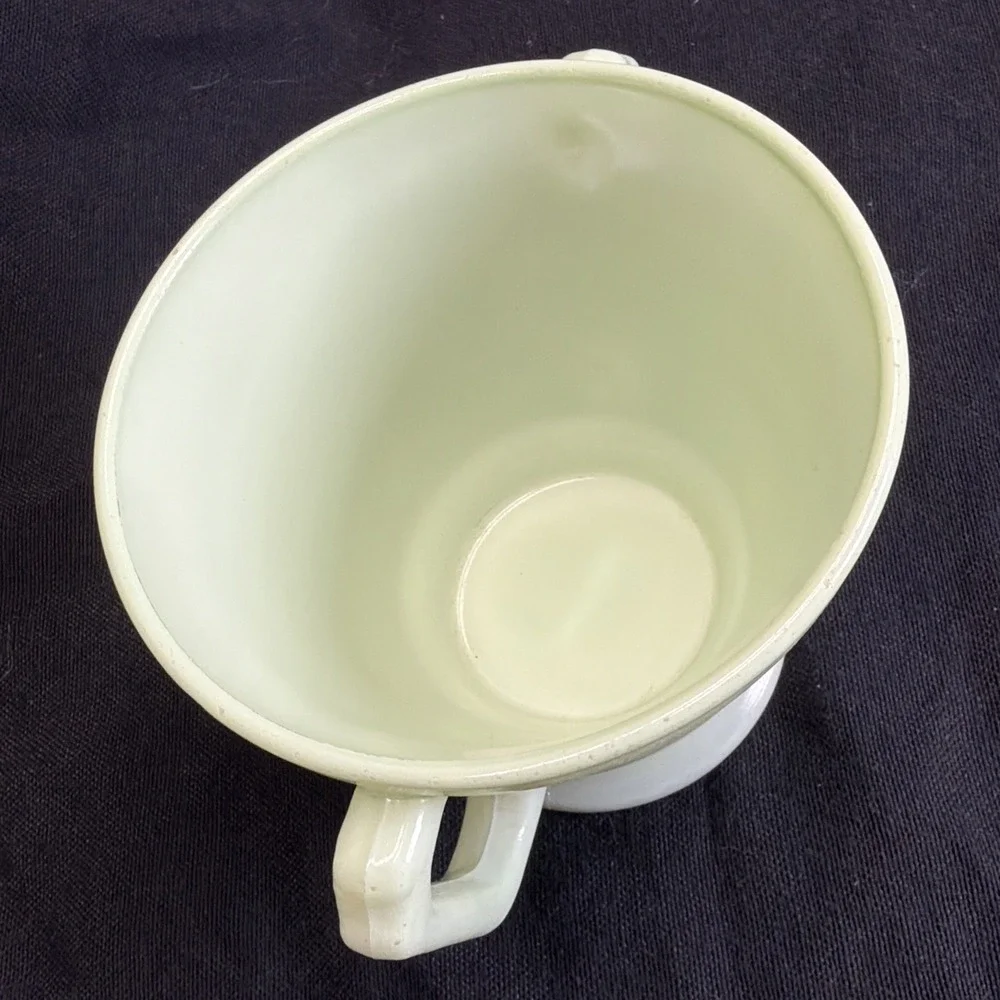 3 Hazel Atlas Moderntone Platonite Pastel green open sugar Bowl Dual Handle